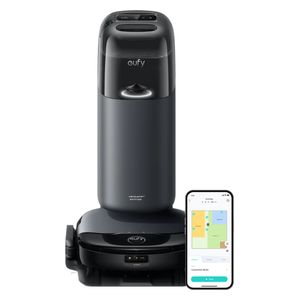  مكنسة كهربائية روبوتية انكر يوفي Omni S1 Pro - نظام هايدروجيت نظام تنظيف ثوري يعيد تعريف العناية بالأرضيات - 8000 باسكال - خريطة دقيقة للمنزل - أسود 