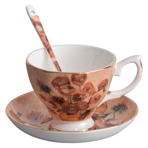  Sunflower Ceramic Cup item soecificatio -Light Orange 