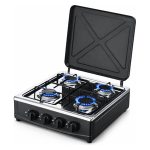 طباخ غازي البيت الذهبي - 4 مشاعل - LE-024 - أسود