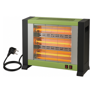  مدفأة البيت الذهبي الاشعاعية - 2000W - اسود 