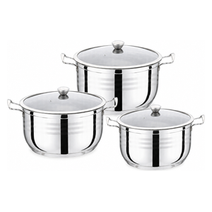 PowerMaxx3 RPX-2106-2 - Stainless Steel Cookware Set - 6-Piece 