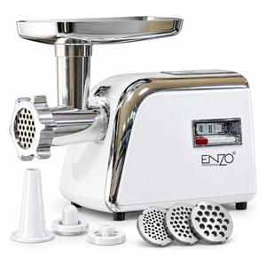  INZO ITA5002B - Professional Electric Meat Grinder - 2100W - White 