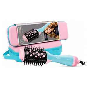  Moehair MO-7169 - Hot Air Brush - Professional Hair Dryer and Volumizer with Carrying Case, 2400W - Pink 