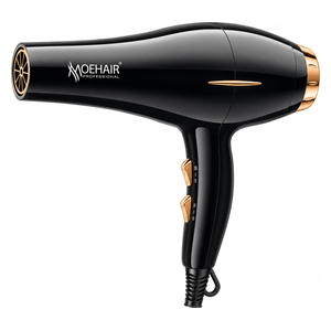  Moehair MO-7181 - Professional Hair Dryer - Strong Airflow - Black 