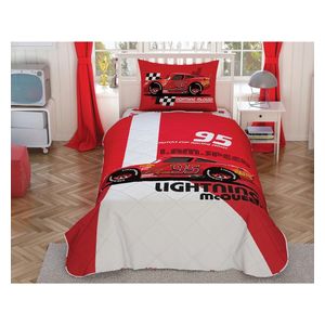  تاج طقم لحاف اطفال 215x155 سم - 3 قطع - احمر 