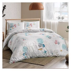  تاج طقم لحاف فردي 180×230 سم - 3 قطع - ابيض 