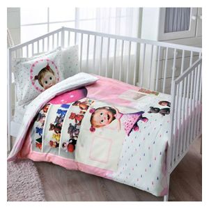  Taj Baby Bedspread Set, 120×180cm - 4 Piece - White 