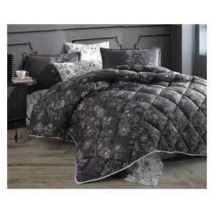  طقم لحاف فردي 240×180 سم - 4 قطع - بني 