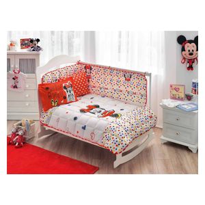  Taj Baby Comforter Set , 140x80cm - 5 Piece - Orange 