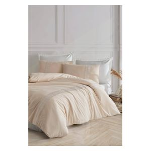  طقم لحاف فردي 180×230 سم - 4 قطع - كريمي 