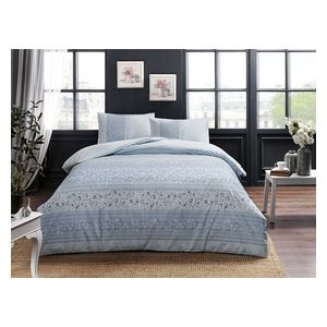  تاج طقم لحاف مزدوج 100×200 سم - 3 قطع - ازرق 