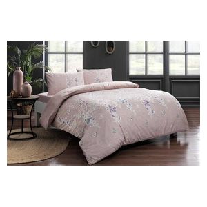  تاج طقم لحاف مزدوج 100×200 سم - 3 قطع - وردي 