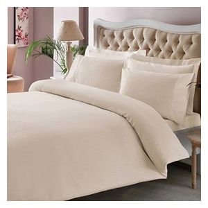  رافدان تاج طقم لحاف مزدوج 260×240 سم - 6 قطع - بيجي 