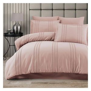  طقم لحاف فردي 180×230 سم - 4 قطع - وردي 