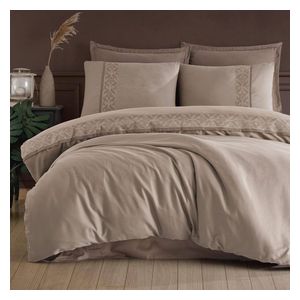  Comforter Set, Single, 180×230cm - 4 Piece - Beige 