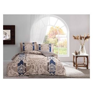  رافدان تاج طقم لحاف مزدوج 260×240 سم - 4 قطع - بيجي 