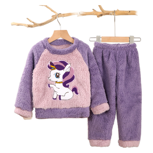  Children's Soft Fleece Winter Set - Purple 