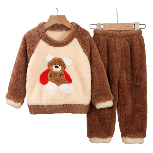  Children's Soft Fleece Winter Set - Walnut 