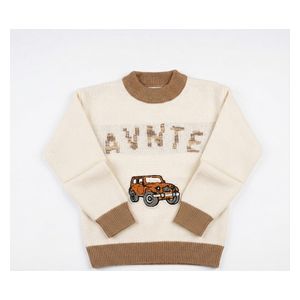  Boys Jeep Print T-Shirt, 4-5Y - Cream 
