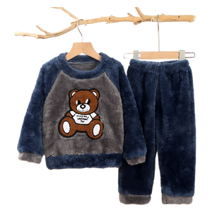  Children's Soft Fleece Winter Set - Dark Blue 