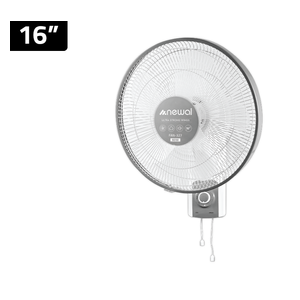  Newal FAN-327 - Wall Fan - 60W - 3 Speed - Silver - 2 pieces 