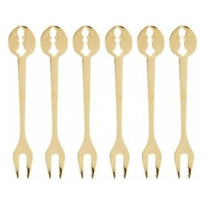  مجموعة شوكات صغيرة كازا بوجاتي - 43-A7068DR/6 - ذهبي 