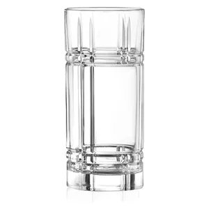  سيت قدح زجاجي كريستال ايطالي آر سي آر كريستالز - 6  قطع - شفاف 