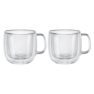  Zwilling Sorrento Plus Double Glass Mug Set - 2 Pieces - Transparent 