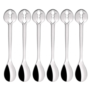  Casa Bugatti 43-A7008/6 - Kiss Mini Spoon Set - Silver 