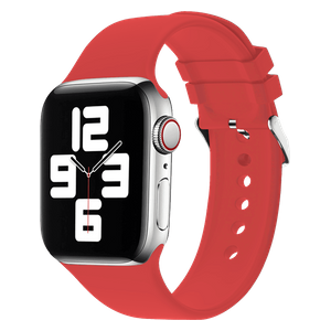  Green Lion Silicone Band with Buckle Watch Strap - For Apple Watch 42/44/45MM - High-quality, durable silicone material - Red 