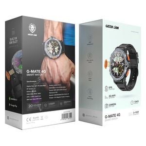  Green Lion G Mate 4G Smartwatch - Multiple sports modes - 800mAh battery for all-day use - Black 