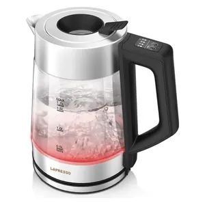 Libreso Glass Kettle - 1.7 Liters - 2200 Watts - Black