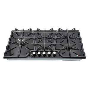 Regency 9071 - Built-In Gas Cooker - 90 cm Black - Glass