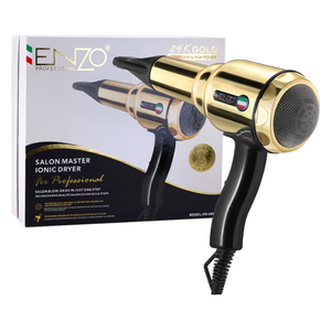  Enzo EN-2999 - Salon Master Professional Ionic Hair Dryer - 2000W - Gold 