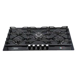 Regency 9028 - Built-In Gas Cooker - 90cm - 5 Burner - Black Glass