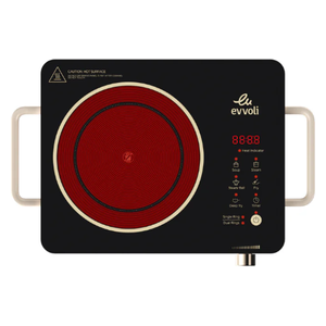  Evvoli EVKA-CH105C - Electric Ceramic Cooker -  1 Flame - 2200 W - Black 