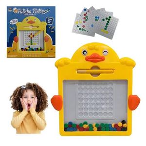  Magnetic Bead Drawing Board For Children - Yellow 