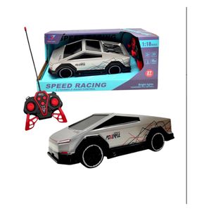  سيارة تسلا سايبرترك بتحكم عن بعد للاطفال - رمادي 