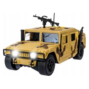  هامر عسكرية للأطفال بمدفع دوار 360 - خاكي 