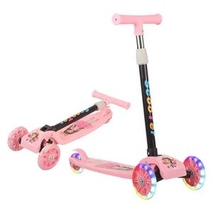  Three-wheel Balance Scooter For Kids - Pink Magnolia 