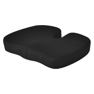  U-Shaped Orthopedic Memory Foam Seat Cushion - Carbon Black 
