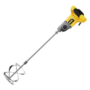  Deli Tools EDC176 - Electric Paint and Cement Mixer - 1400W - Yellow 