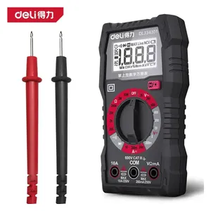  Deli DL334301 - Digital Multimeter - 1999 Display - Black 