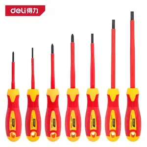 ديلي طقم مفكات معزولة - 7 قطع - DL510007 - أحمر وأصفر 