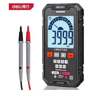  Deli DL334501 - Digital Multimeter - 3999 Count Display - Black 