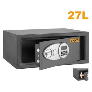  Ingco ESF3502 Electronic Safe Box 27L - ESF3502 - Black 