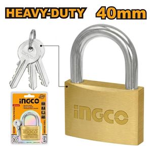  Ingco Solid Brass Padlock - 38mm - Gold 