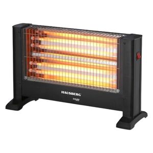  HAUSBERG HB-8801NG - Radiant Heater - 1400 W - Black 