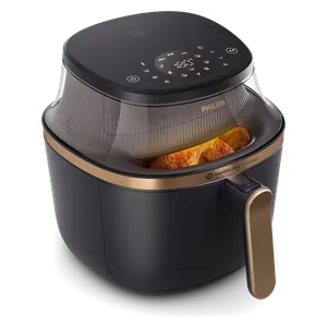  Philips NA332/09 - Air Fryer - 1700W - 6.2L - Digital Touch Window - Black 