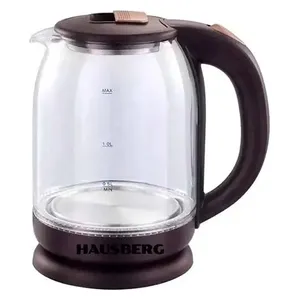  هاوسبيرغ غلاية كهربائية زجاجية - 2 لتر - 1800 واط - HB-3616 - بني 